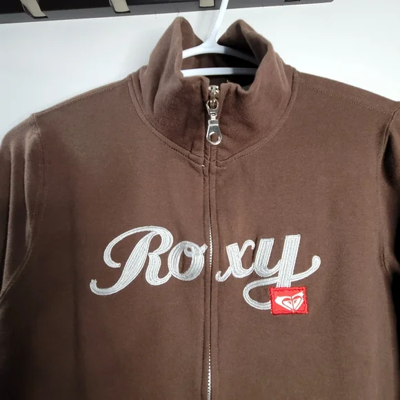 Women's Roxy Brown Zipup - Picture 3 of 6